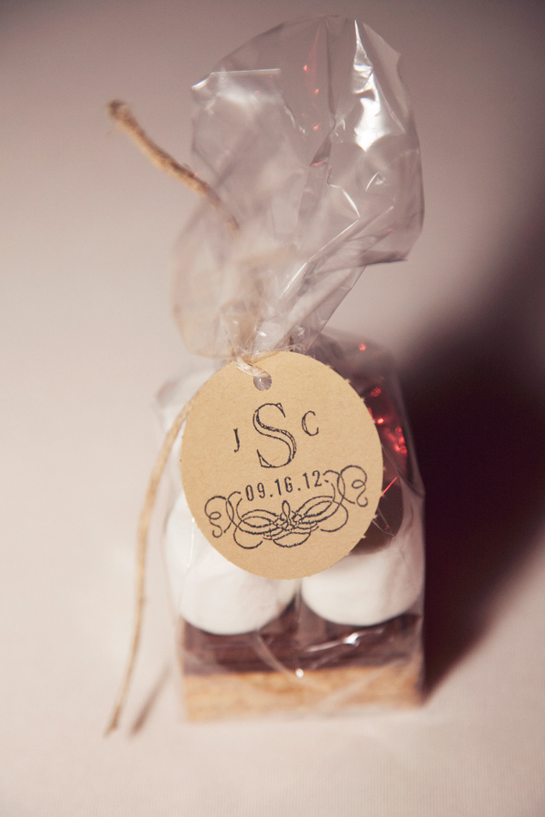 Wedding Photo by Christine Bentley Photography of Smore's favors